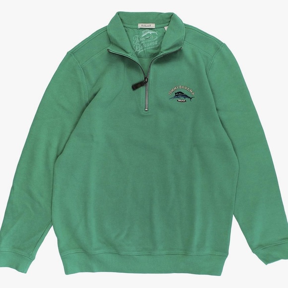 Tommy Bahama Other - Tommy Bahama Men's Relax Aruba Quarter-Zip Sweatshirt size large in EUC